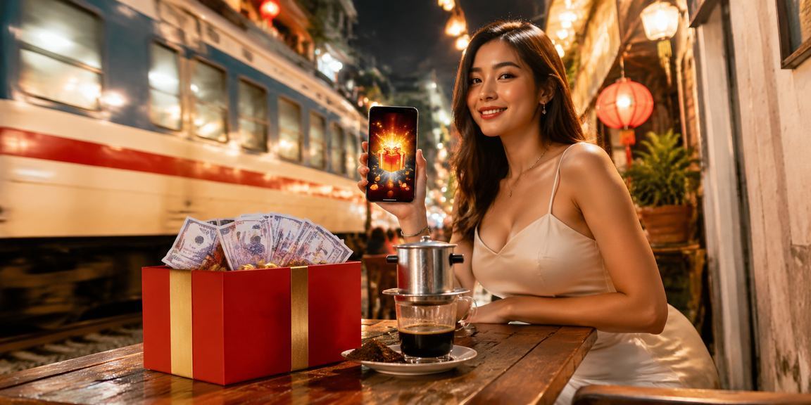 Người dùng tại Hà Nội xem tỷ lệ kèo thể thao trên điện thoại bên ly cà phê