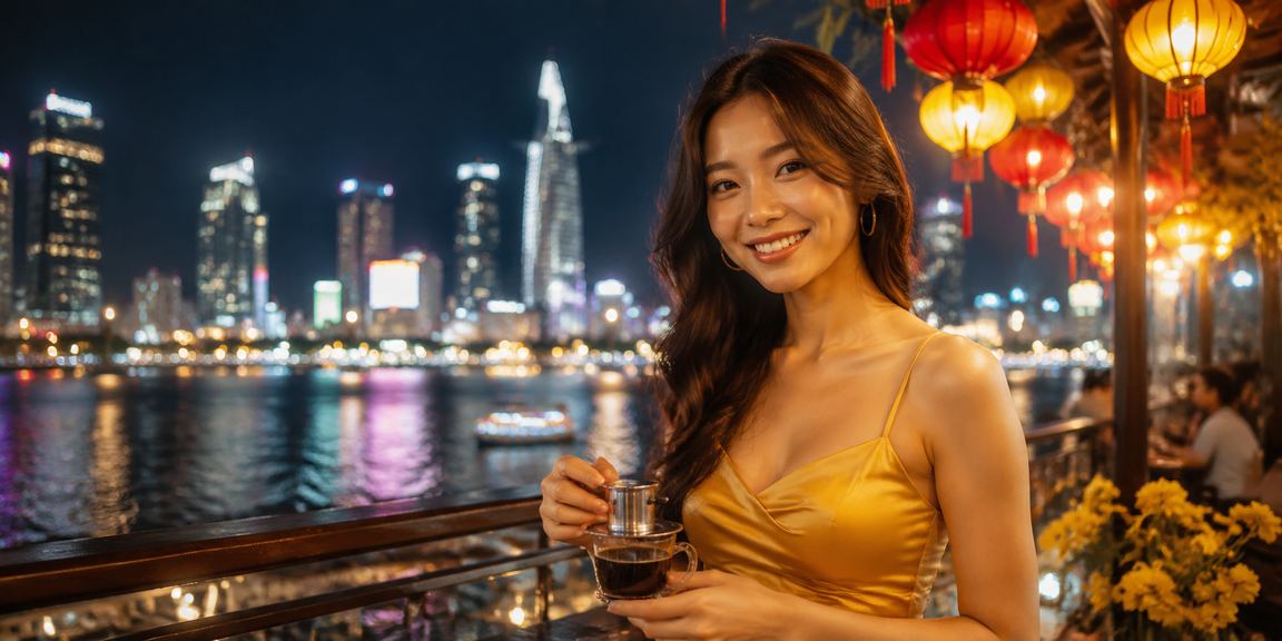 Người dùng tại TP. Hồ Chí Minh trải nghiệm cá cược trên điện thoại bên ly cà phê