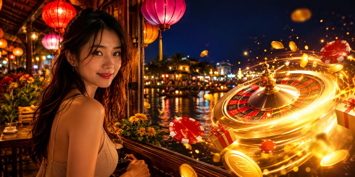 Cảnh buổi tối tại Sài Gòn với không khí sôi động của giải trí trực tuyến và cà phê vỉa hè đặc trưng