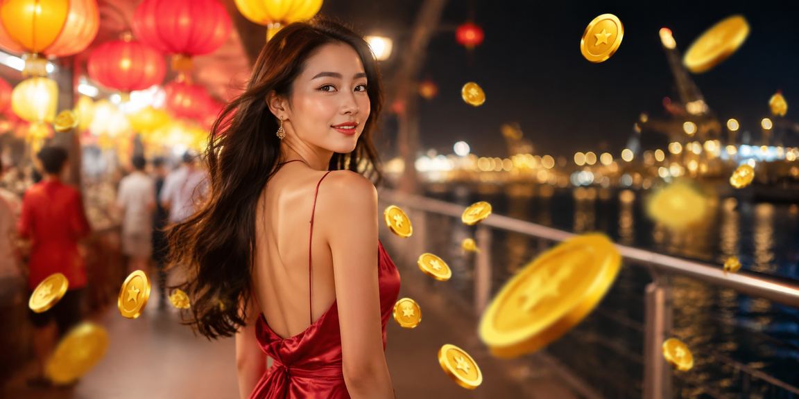 Cảnh biển Vũng Tàu về đêm với không khí giải trí sôi động và người dùng truy cập casino trực tuyến